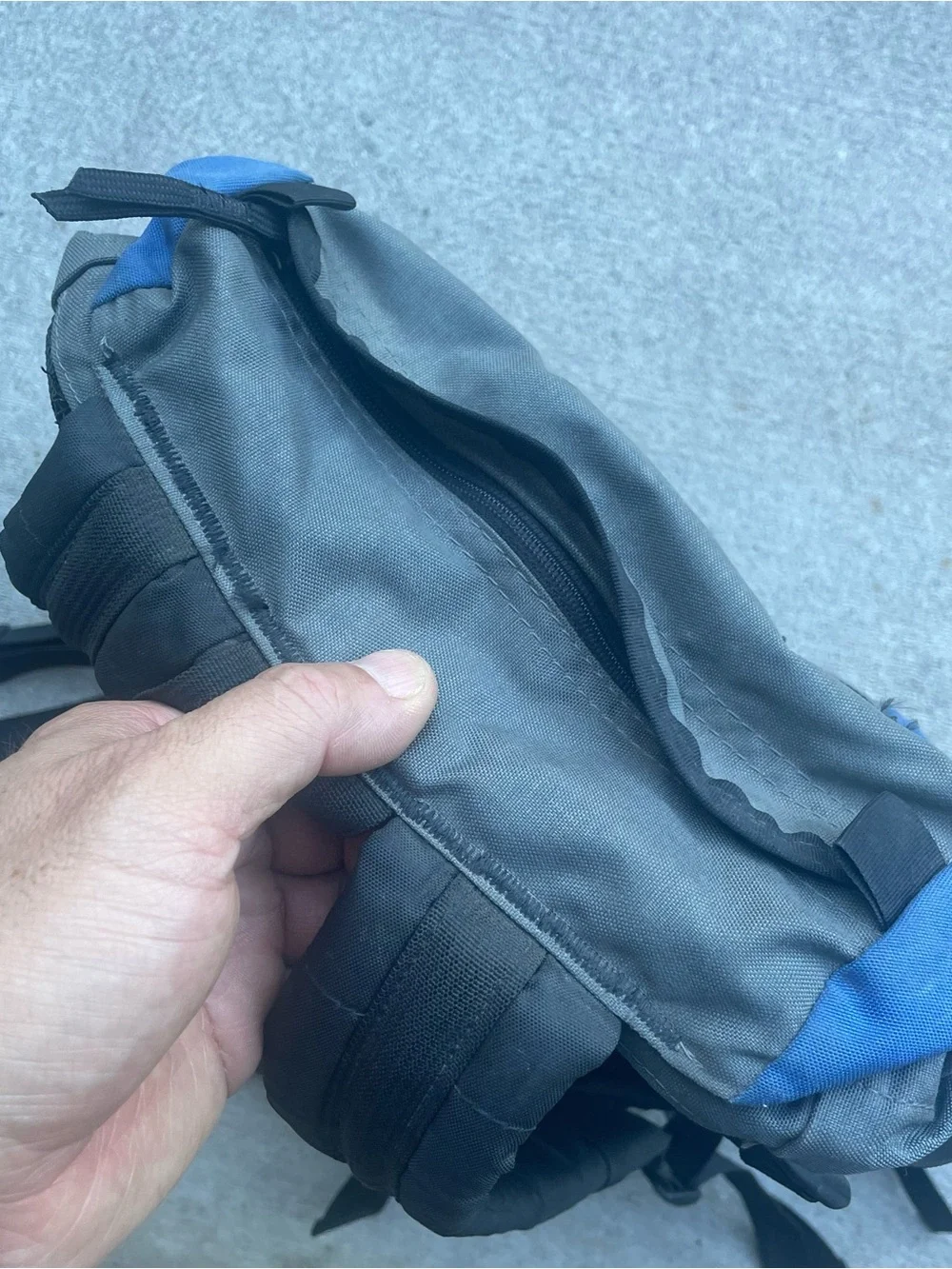 Vtg Jandd Mountaineering Hiking Backpack Day Pack Blue Gray USA Great Condition
